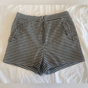 Forever 21 Black and White Checkered Women's Shorts